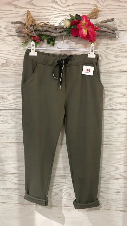 pantalon verde scaled