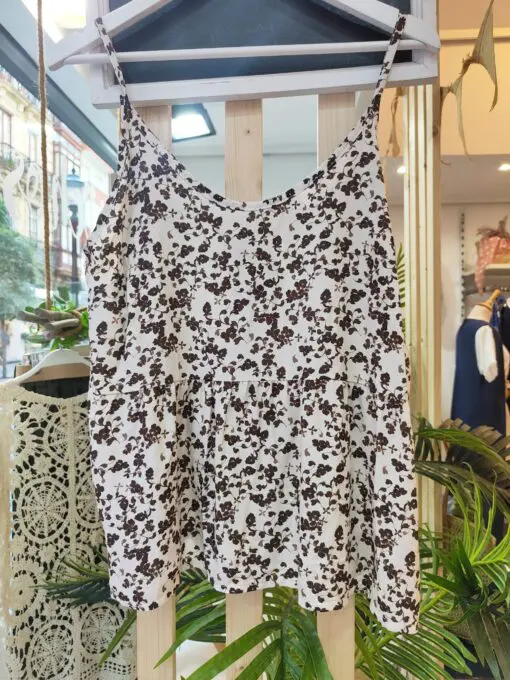blusa tirantes flores blanca 1