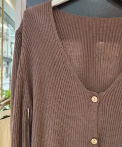 Jersey botones marrón (1)