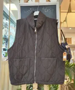 chaleco marrón choco