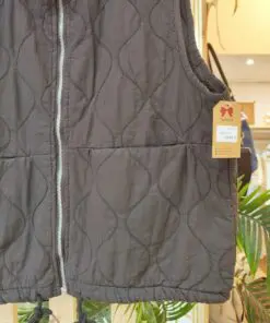 chaleco marrón choco lateral