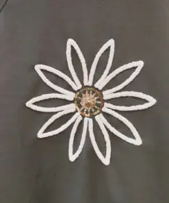 Sudadera flor verde dibujo