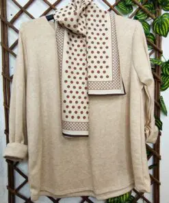 Jersey beige fular topitos