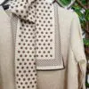 Jersey fular topitos beige