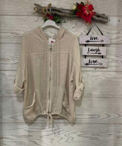 Chaqueta de LINO beige