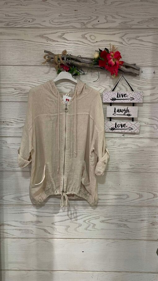 Chaqueta de LINO beige