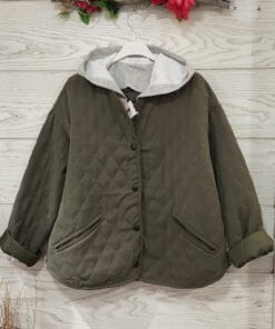 Chaqueta capucha verde