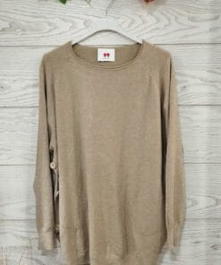 Jersey botones beige