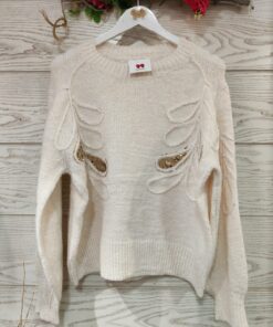 jersey hojas beige