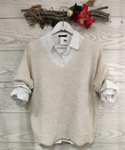 jersey lana beige