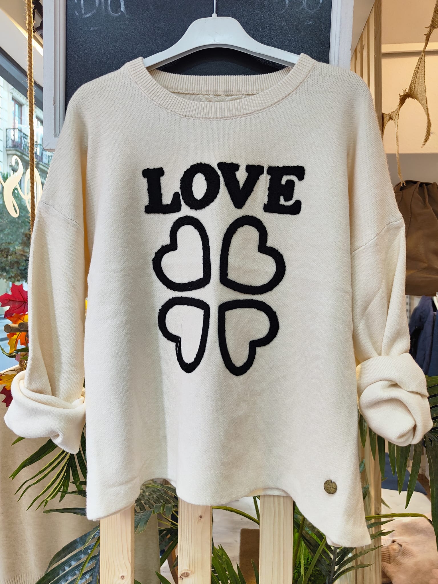 Jersey LOVE beige Jersey LOVE beige