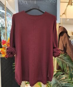 Jersey básico burdeos