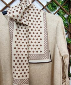 Jersey fular topitos beige