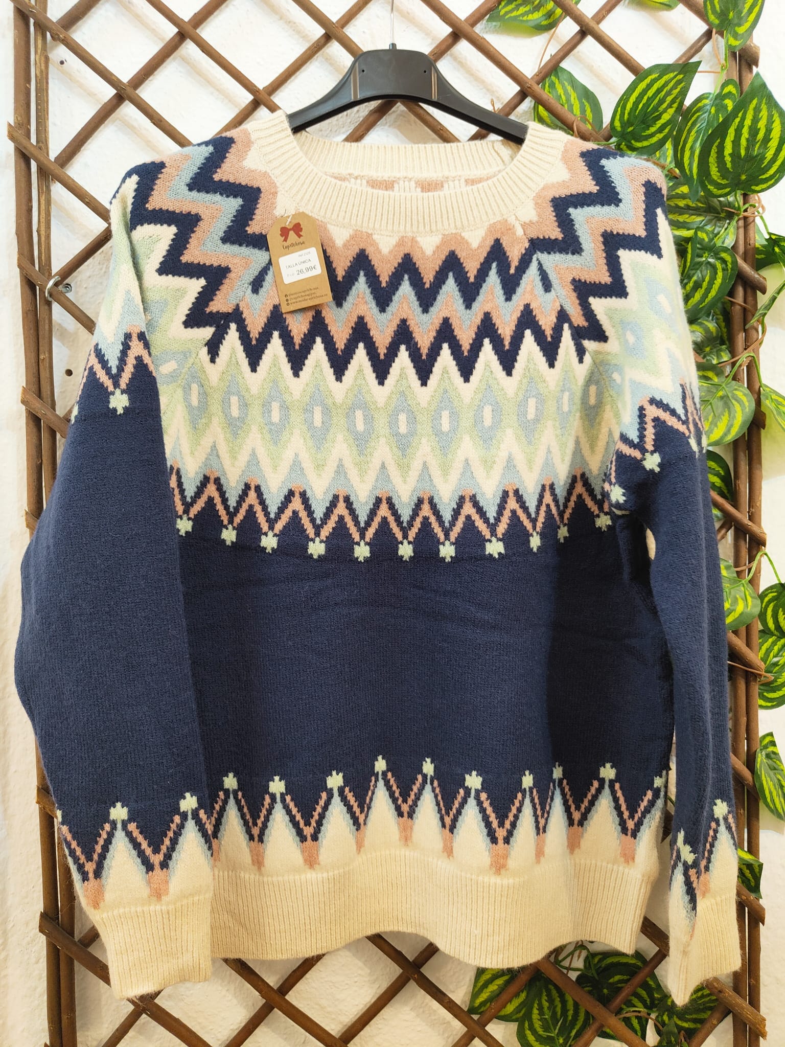 Jersey rombos azul Jersey rombos azul