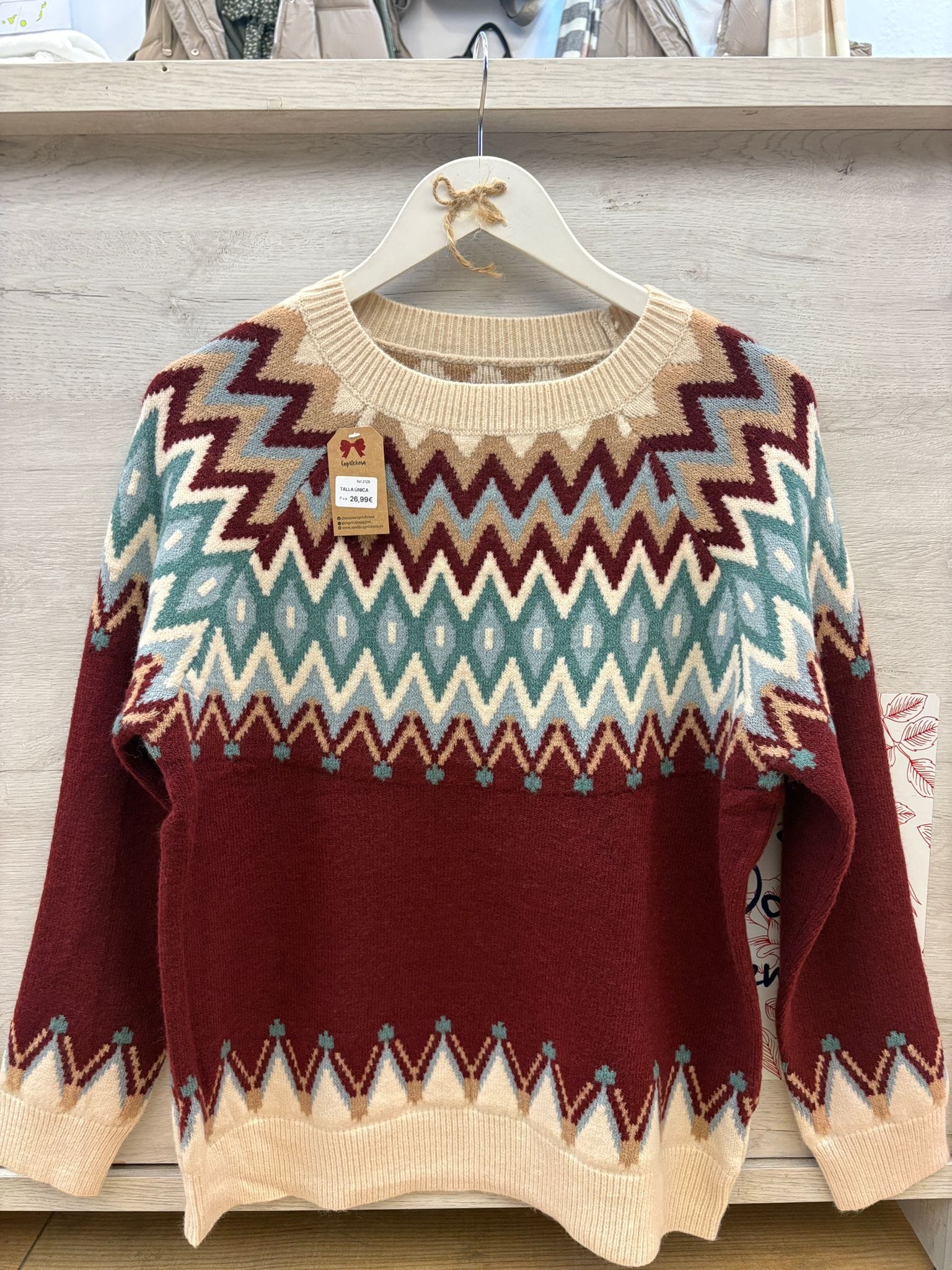 Jersey rombos rojo Jersey rombos rojo