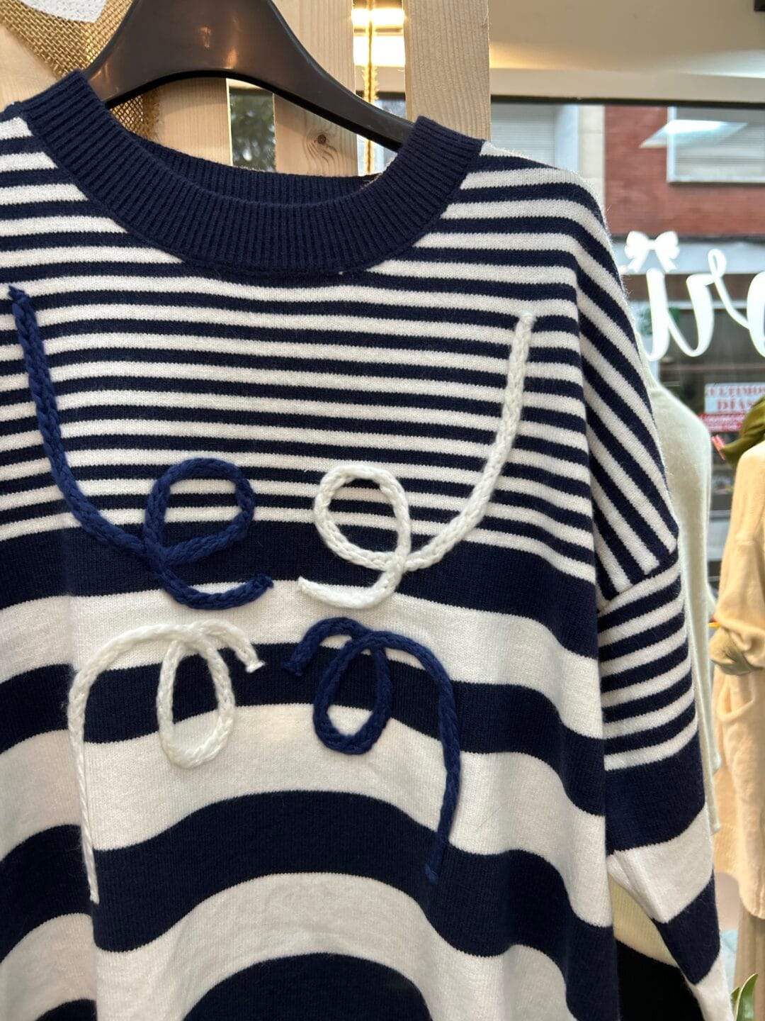 Jersey rayas y relieve