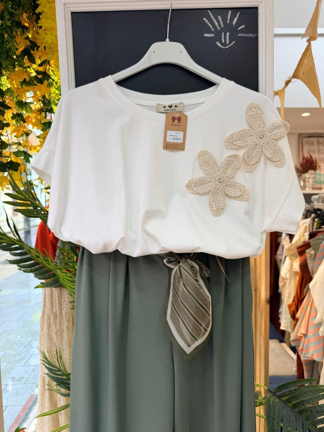 Camiseta flor