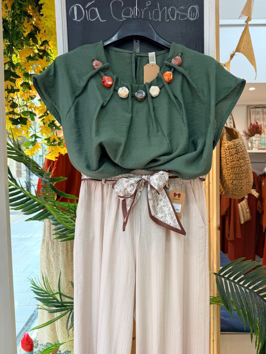 Pantalón con cinturón de lazo | Varios colores y tallas