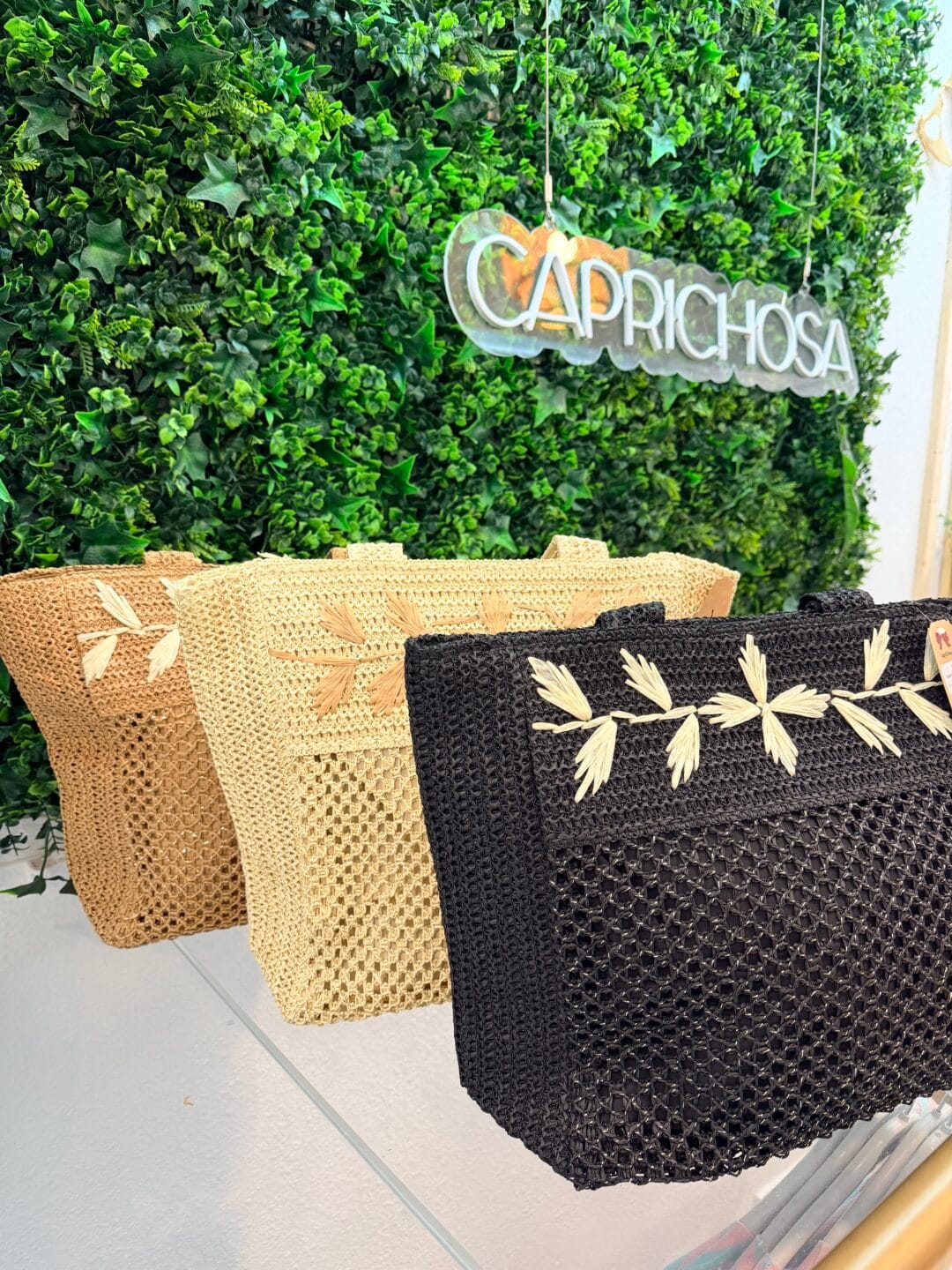 Bolso Rafia Estampado