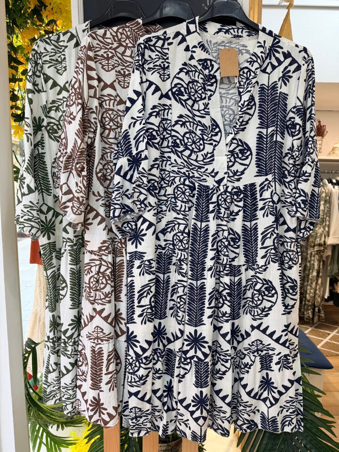 Vestido Estampado Midi