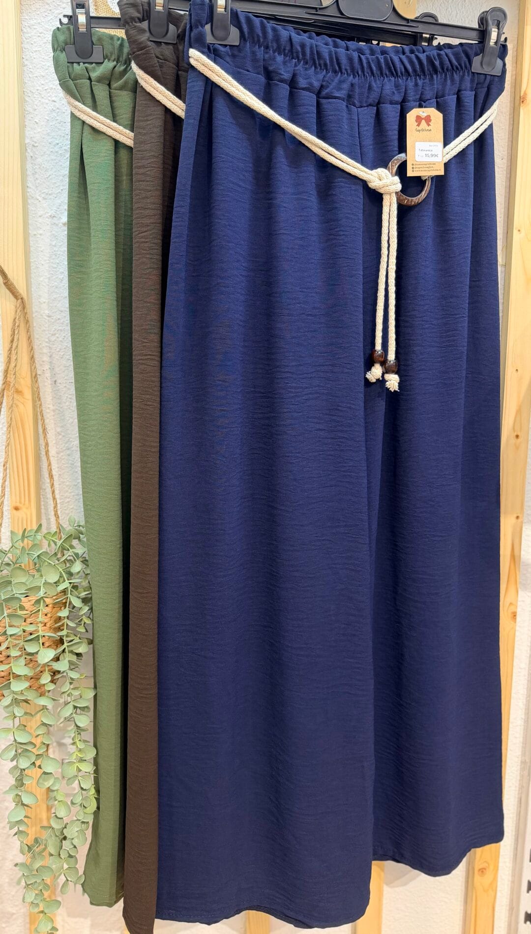 Pantalón Palazzo con cinturón