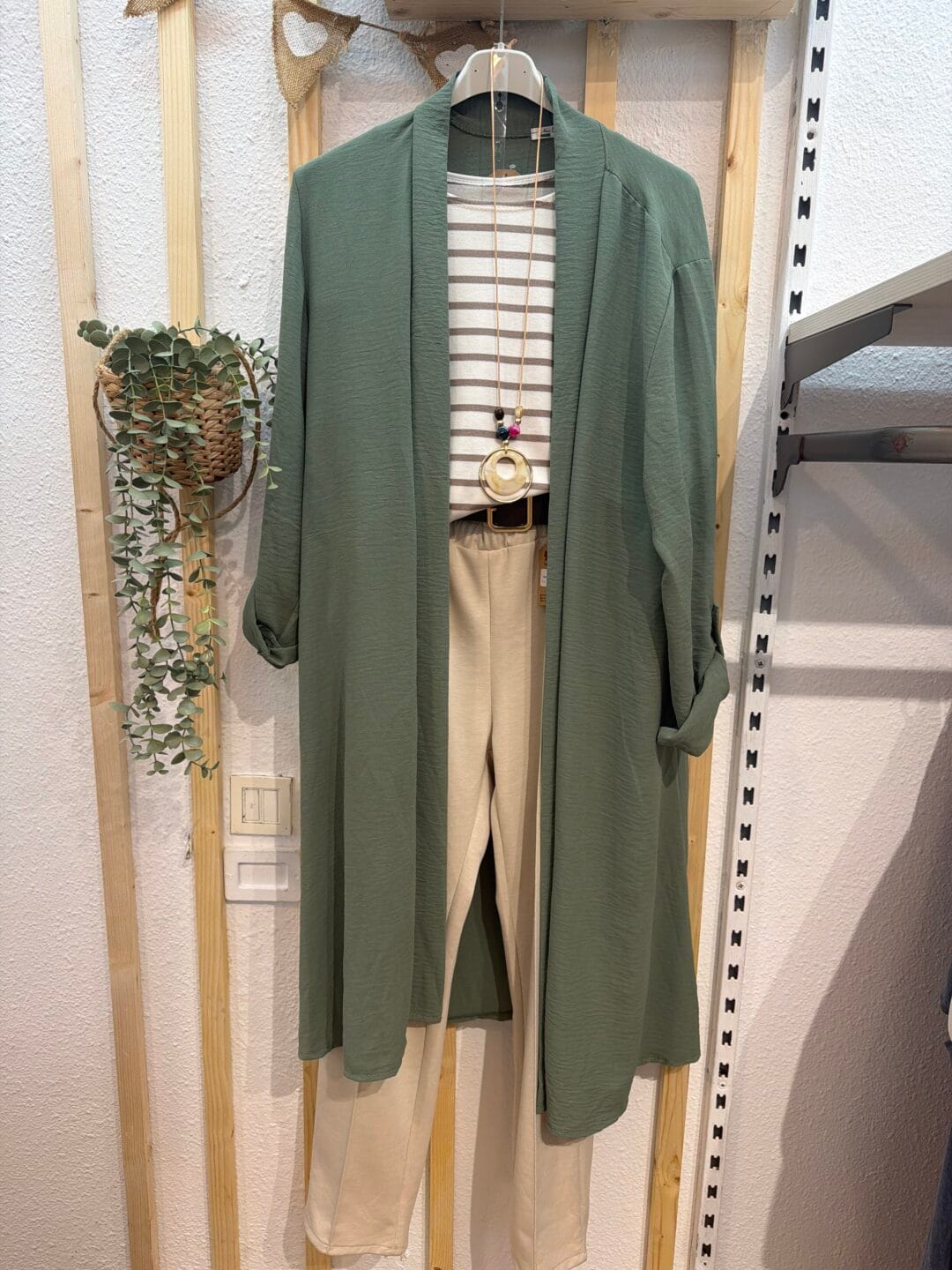 Chaqueta kimono liso