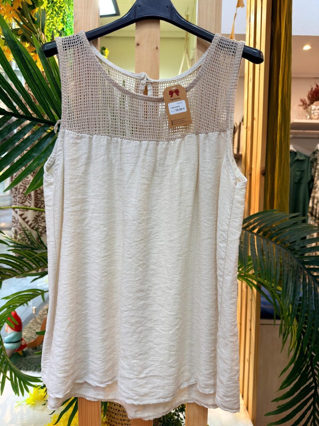 Blusa de rejilla