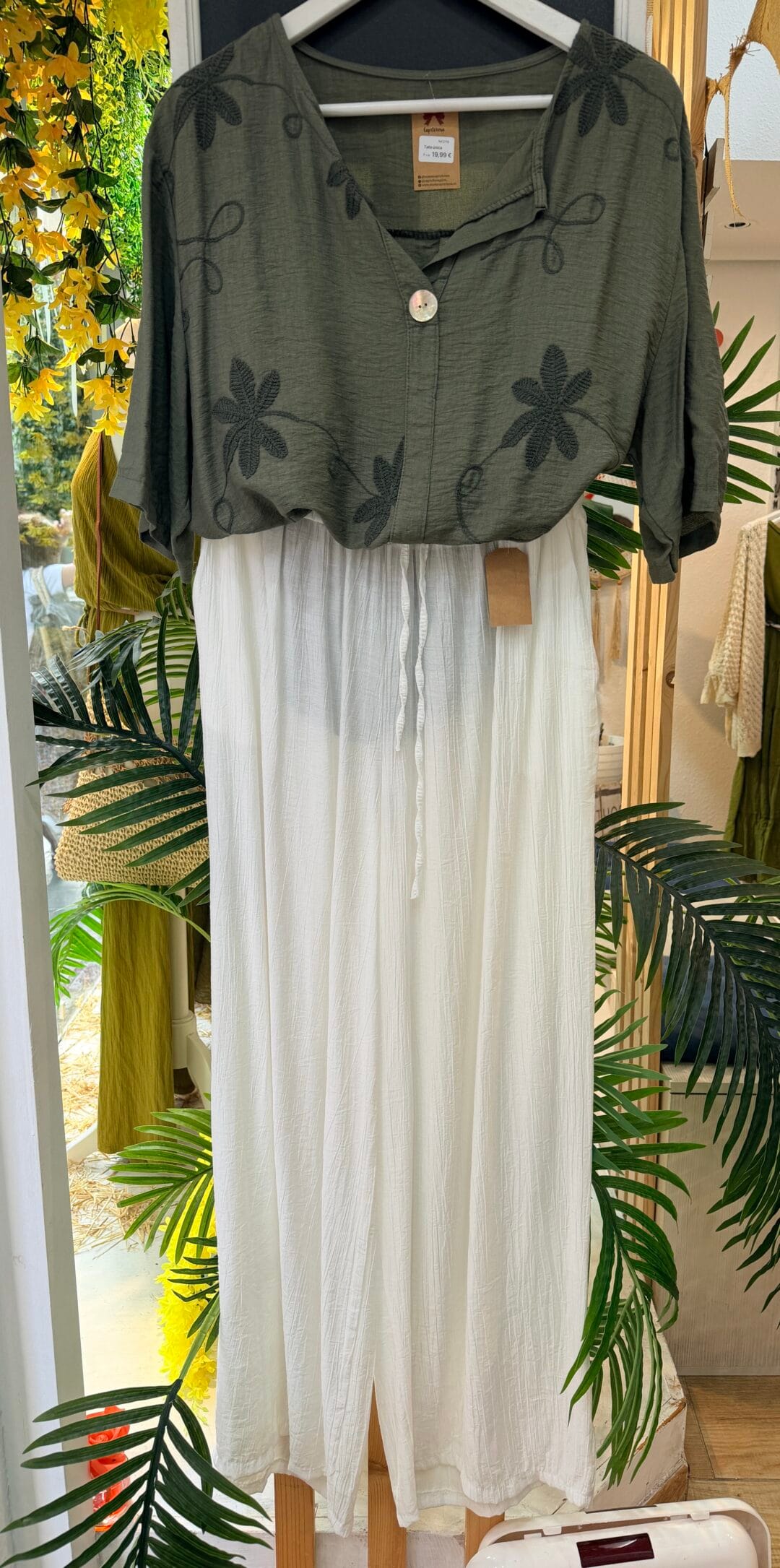 Blusa oversize Bordada flores