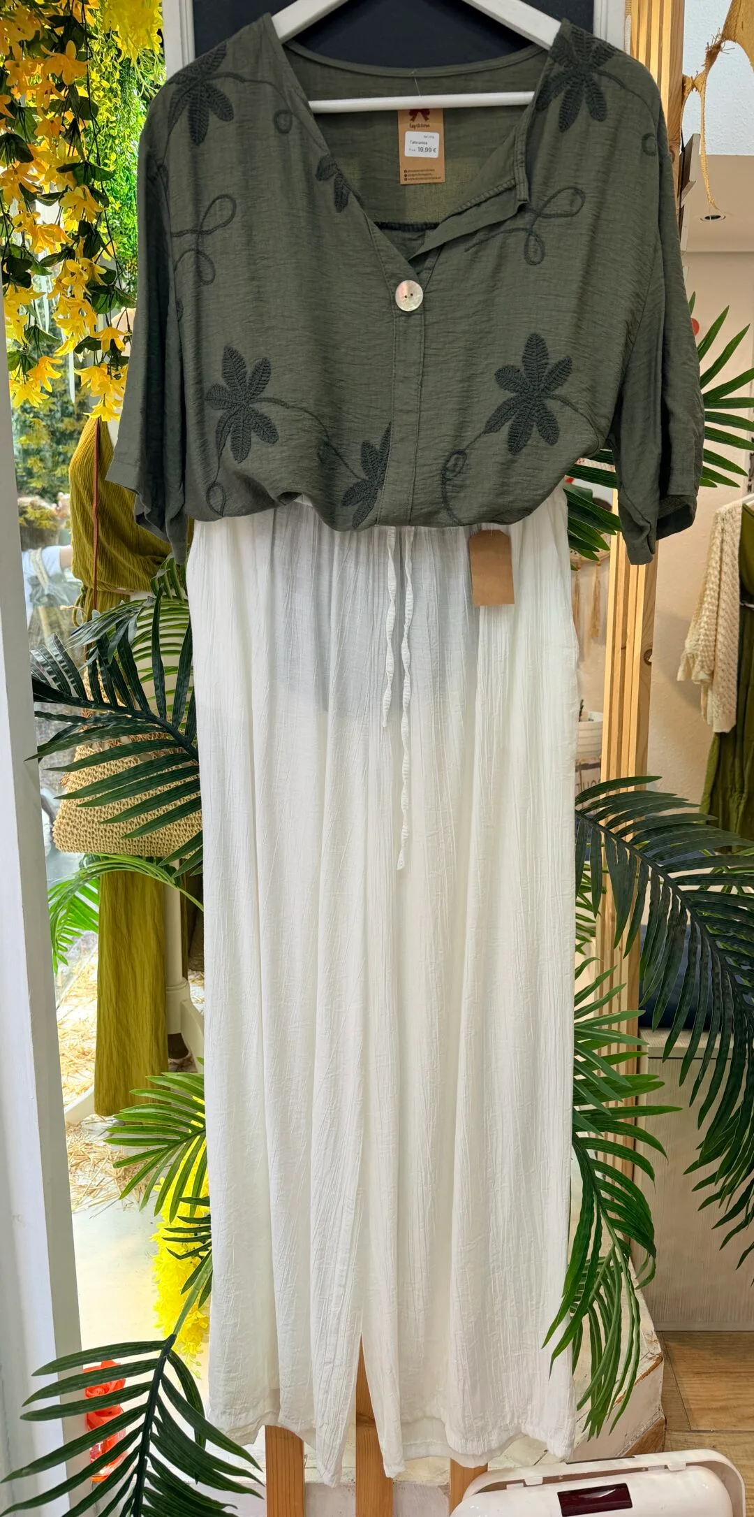Blusa oversize Bordada flores