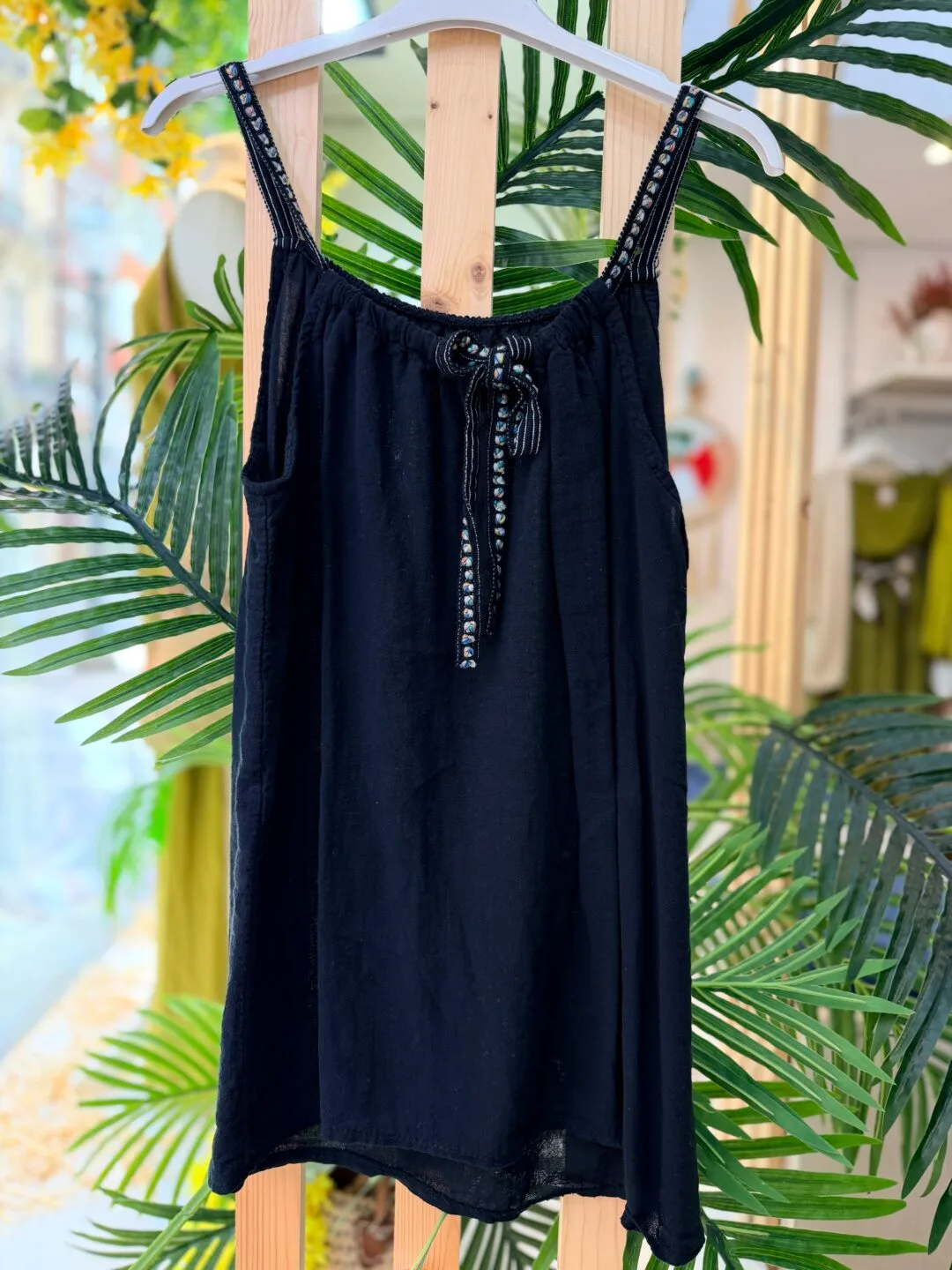 Blusa tirantes trenzado multicolor