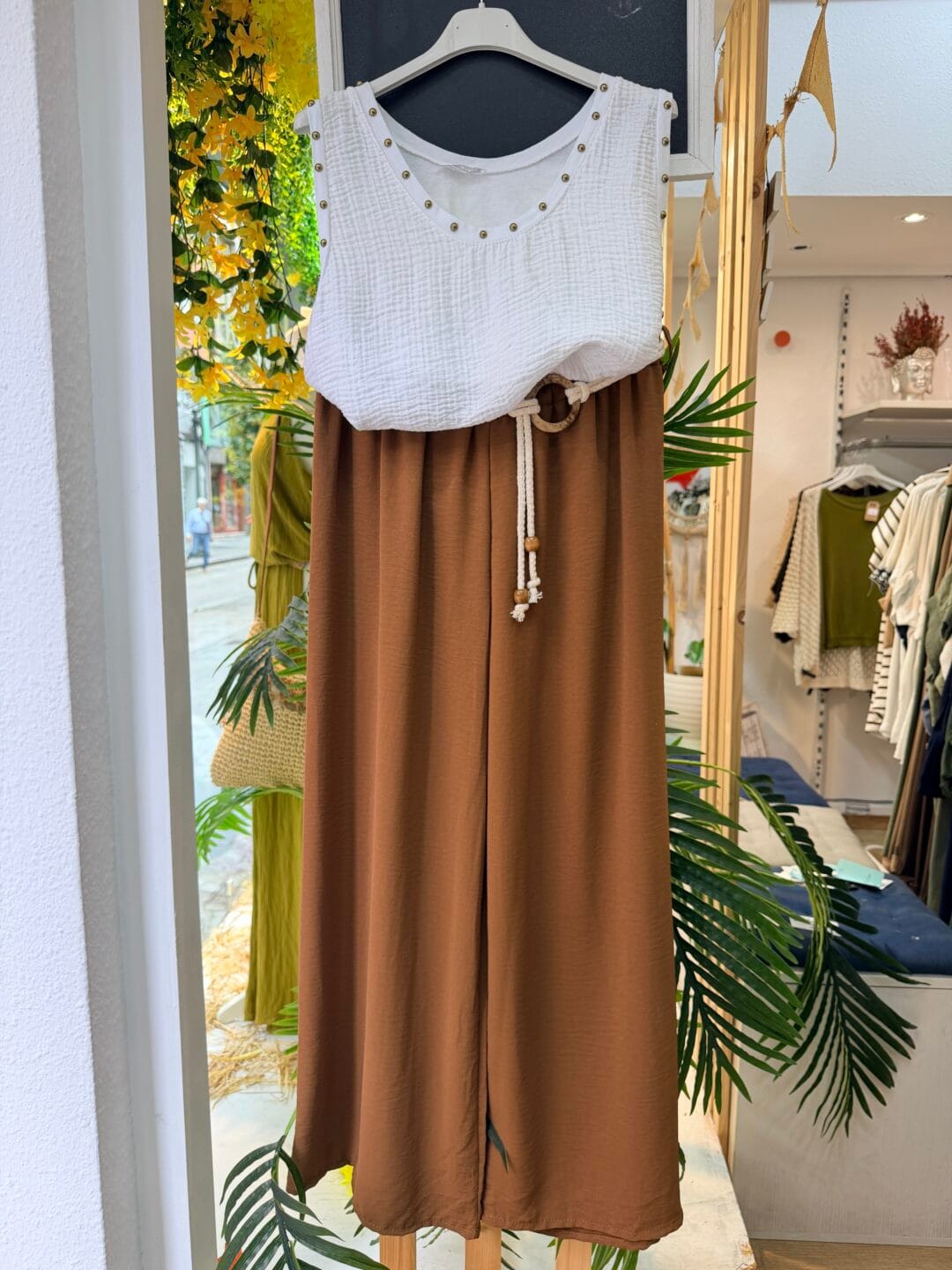 Pantalón Palazzo cinturón