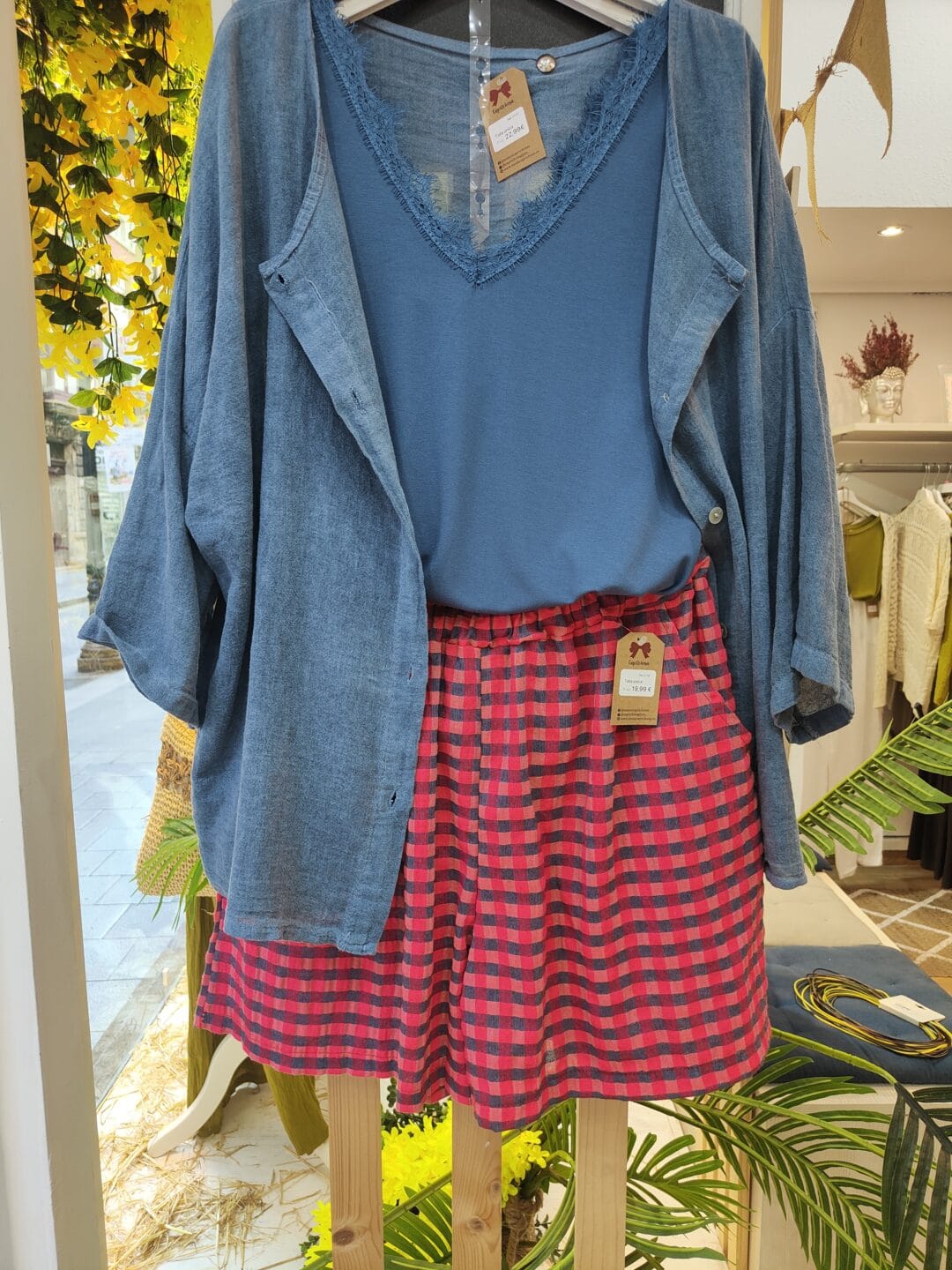 Pantalón Corto Cuadros