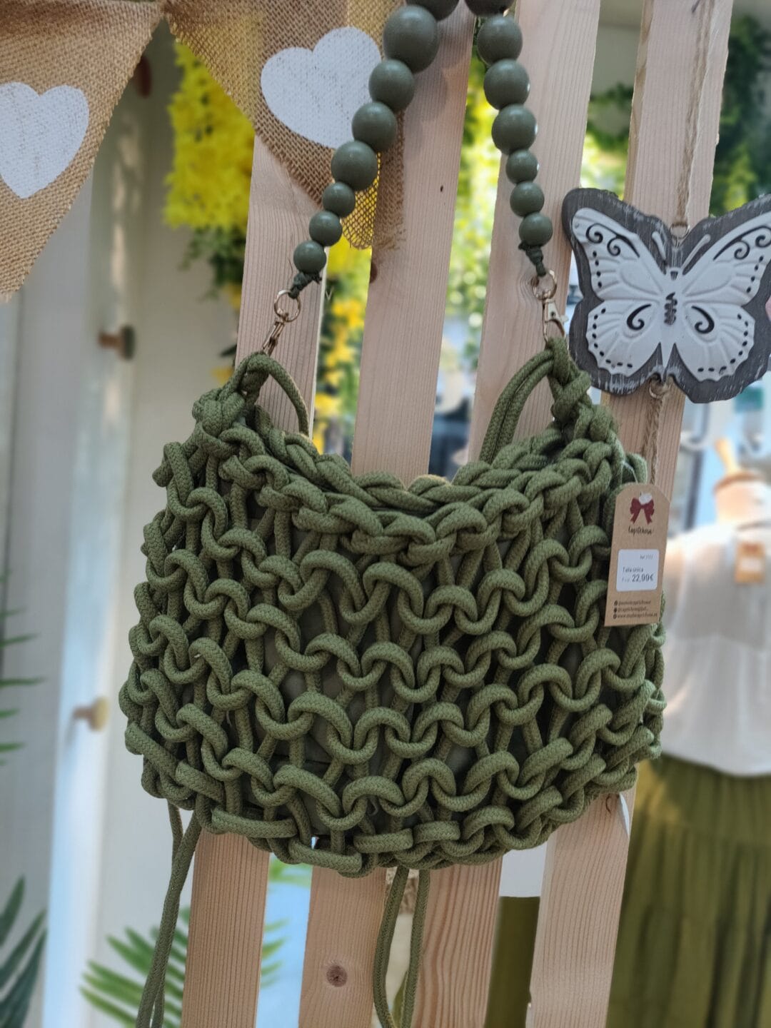 Bolso Mar de nudos con asas bolas