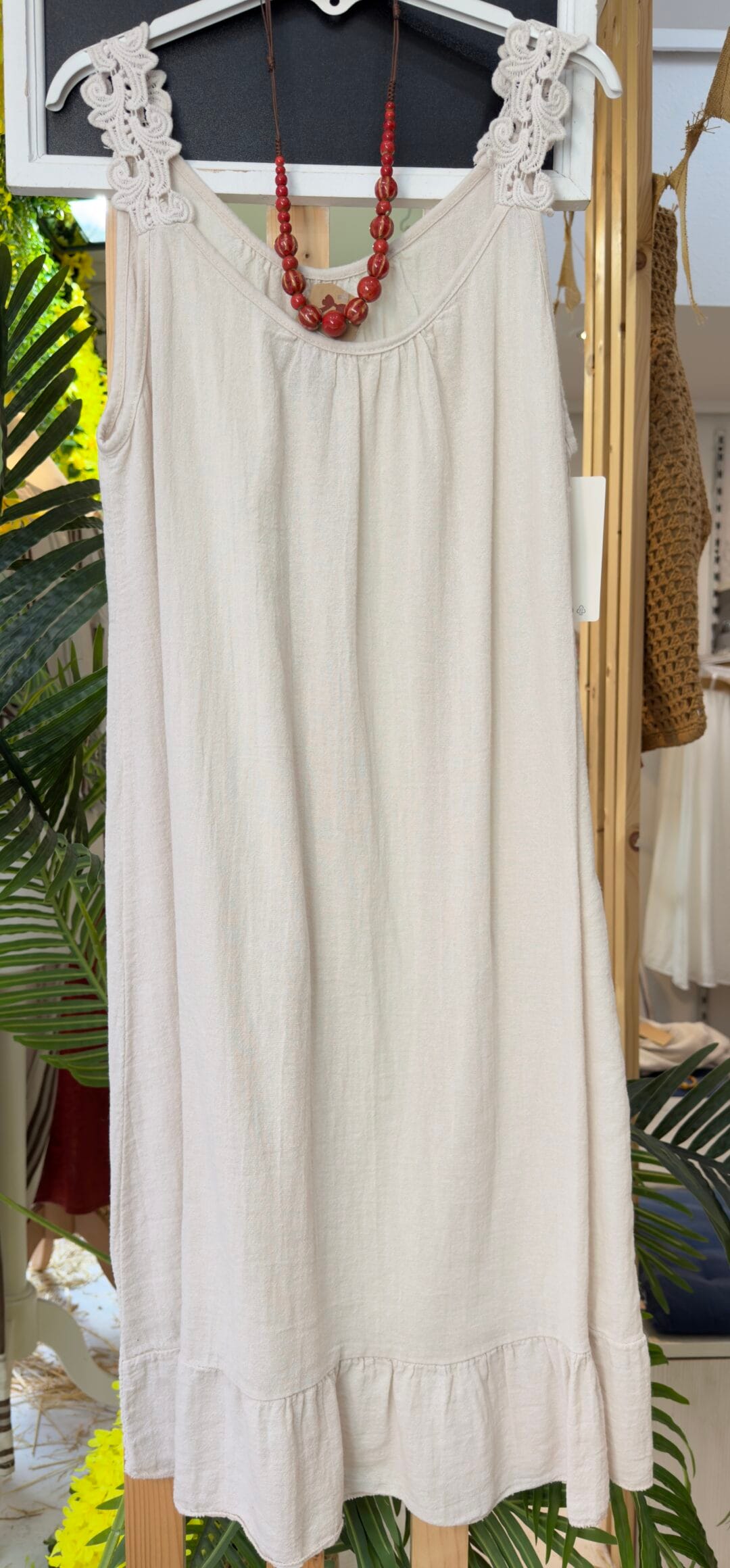 Vestido macramé