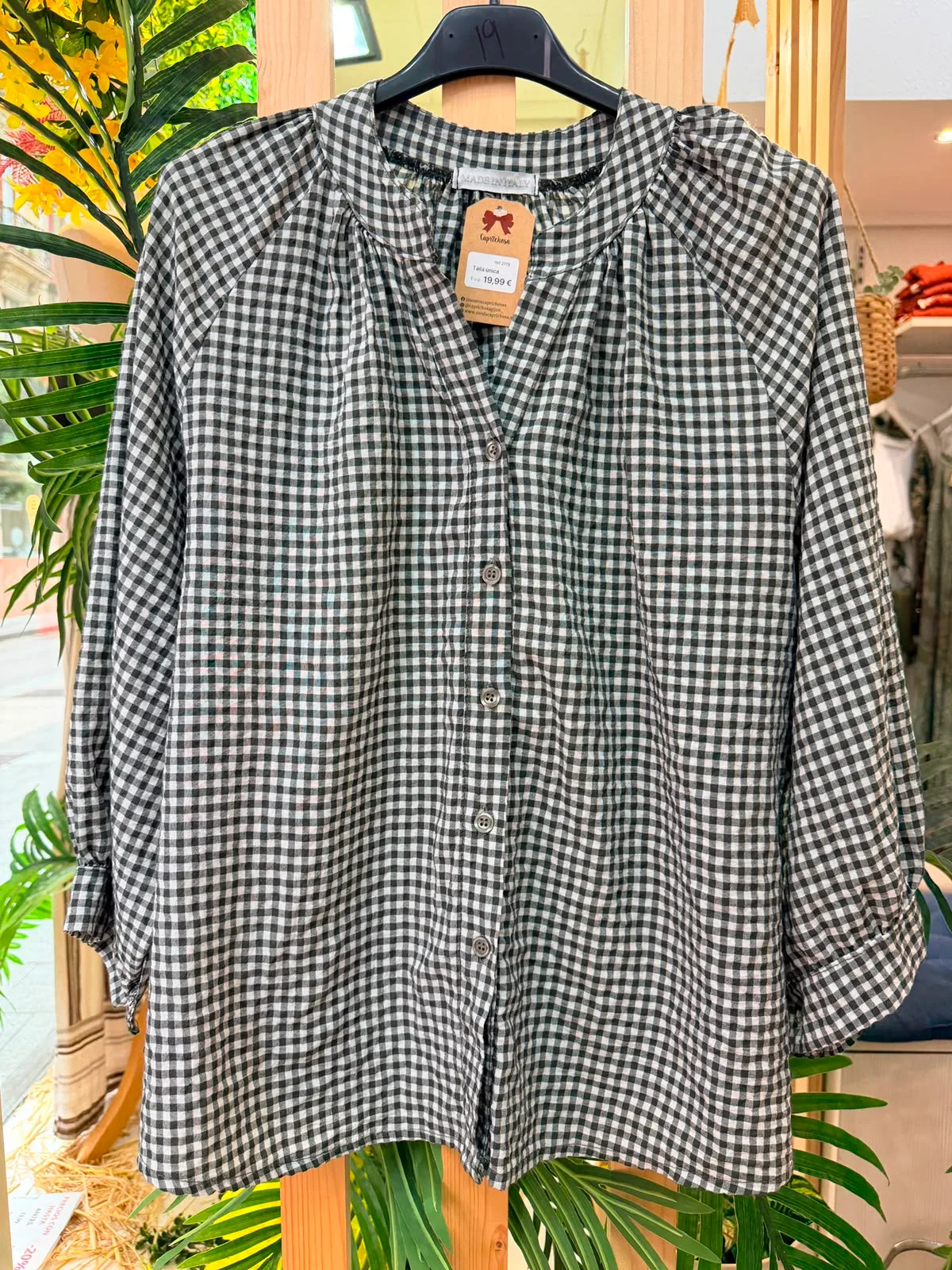 Camisa cuadros.