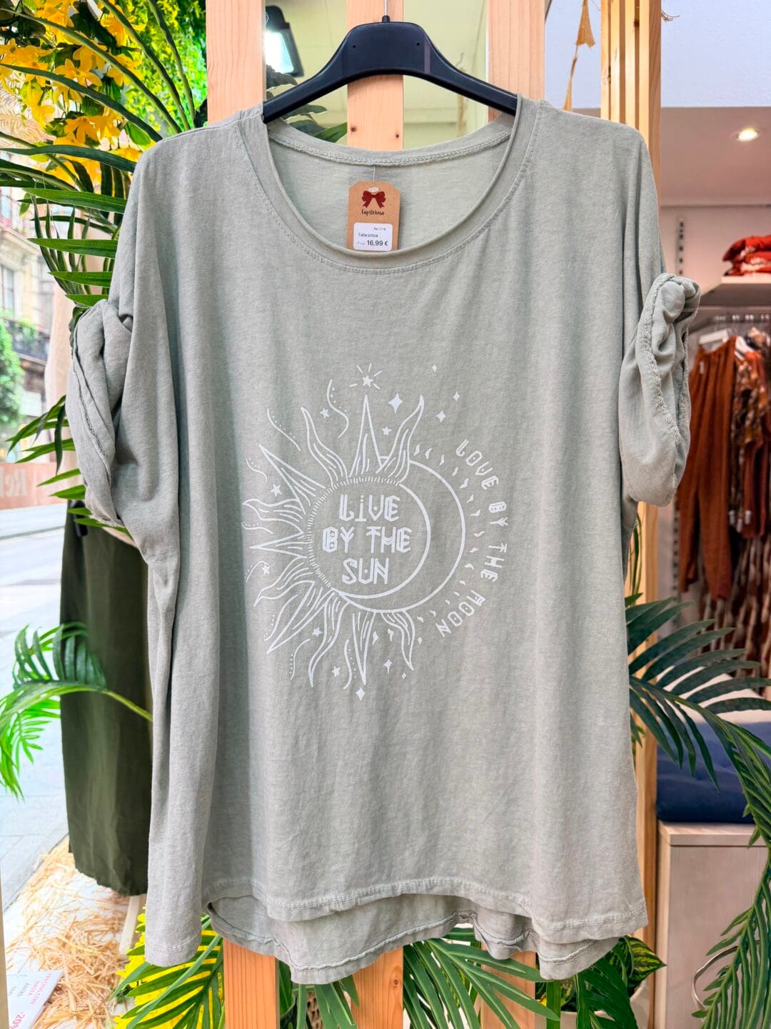 Camiseta mensaje estampado