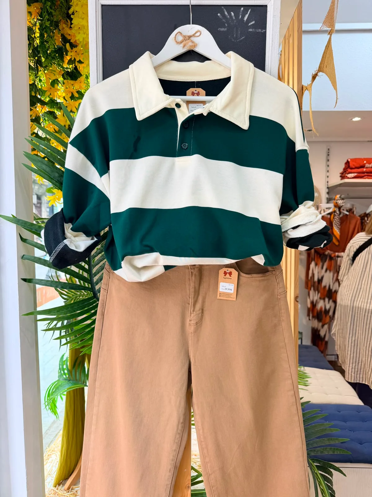 Conjunto Pantalón flecos