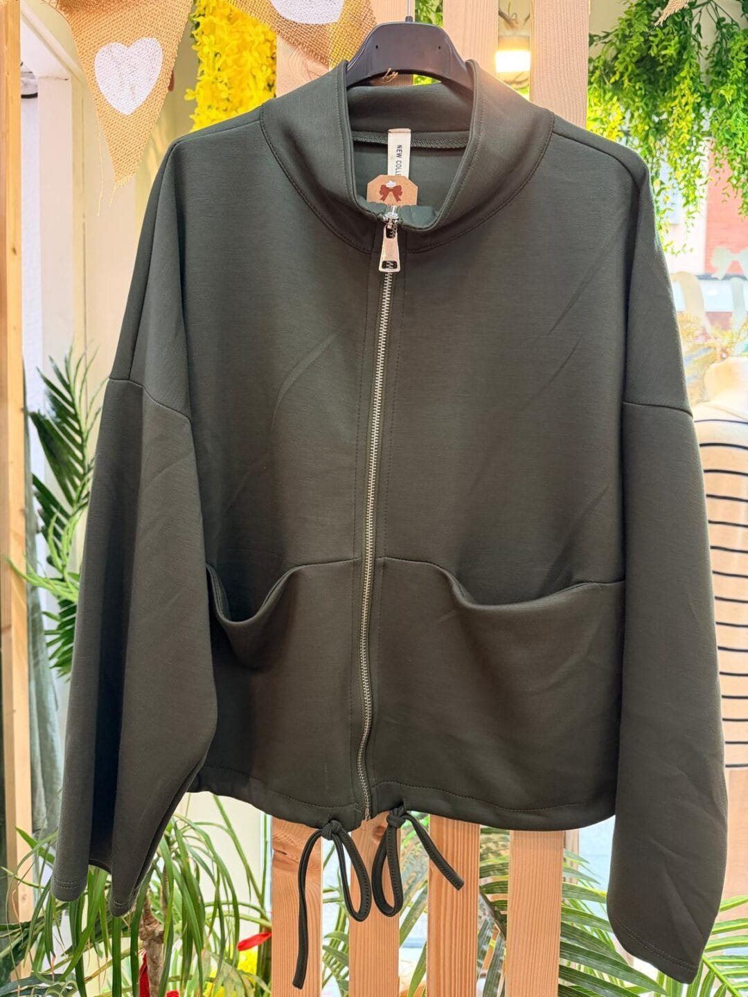 Chaqueta Bomber con cremallera