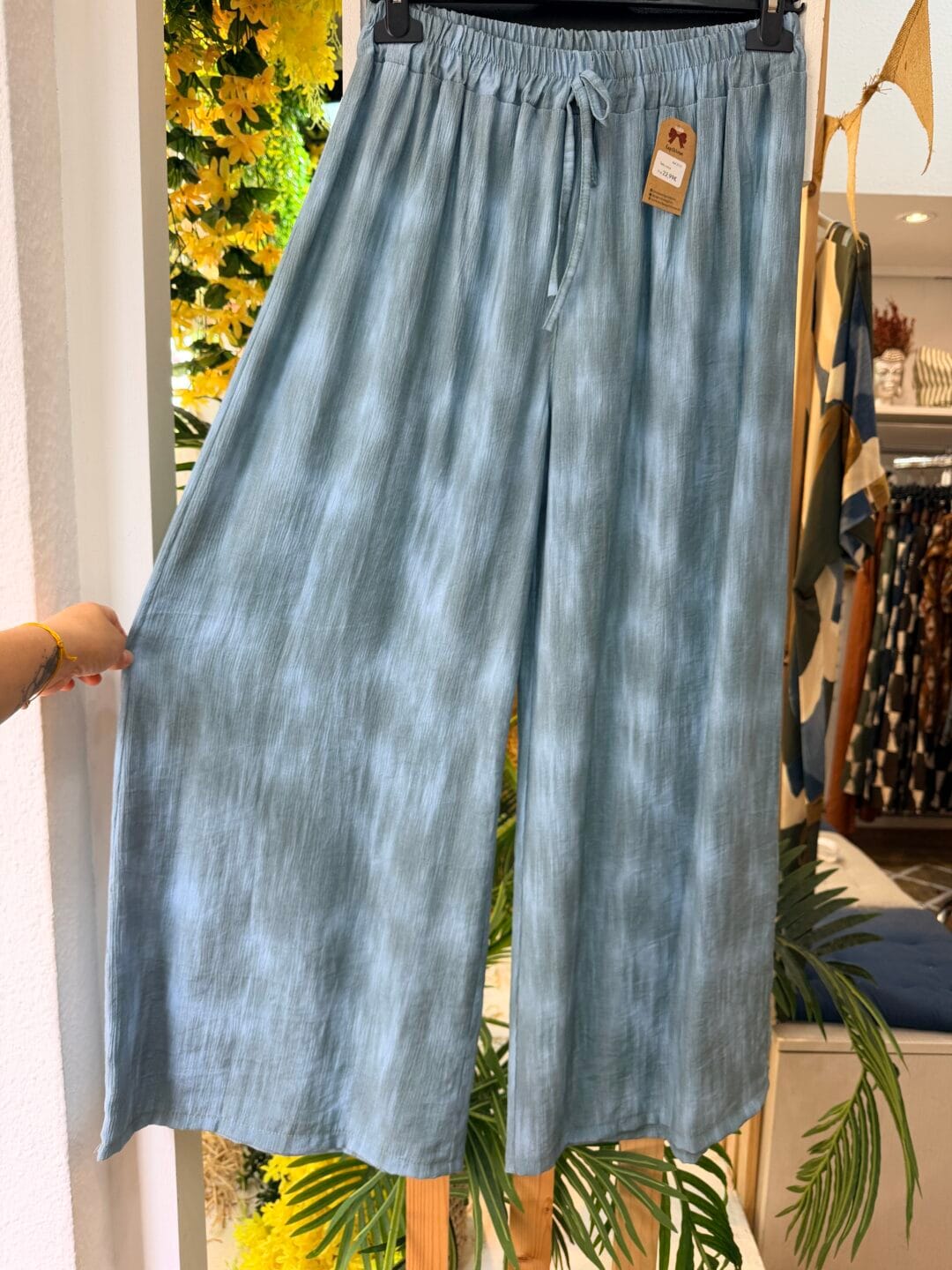 Pantalón efecto jaspeado