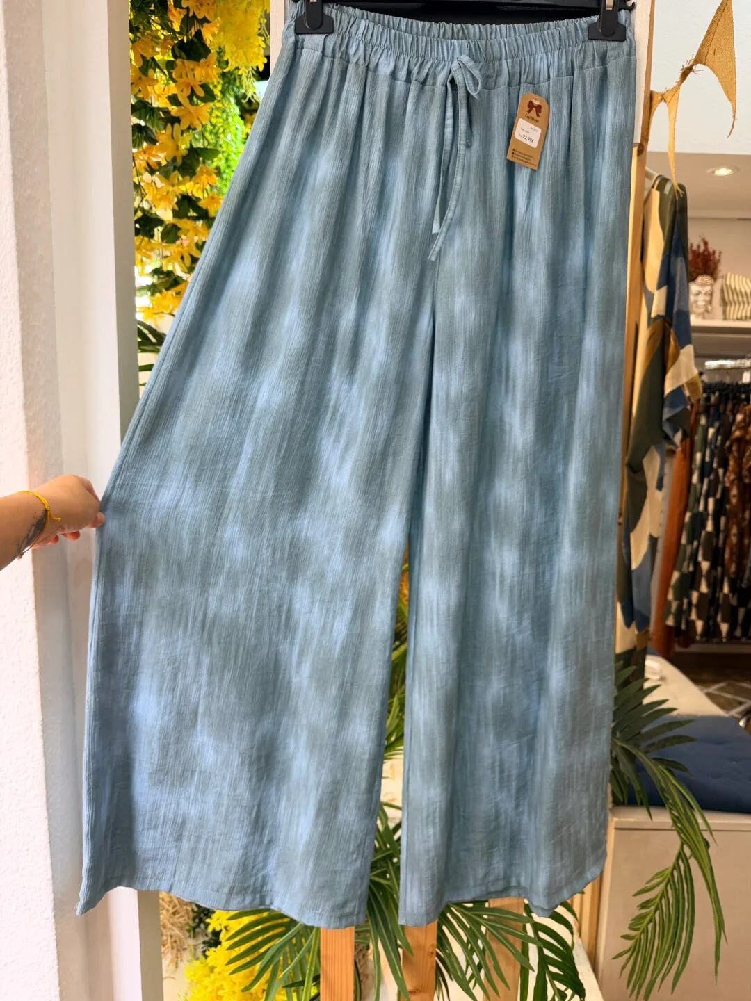 Pantalón efecto jaspeado