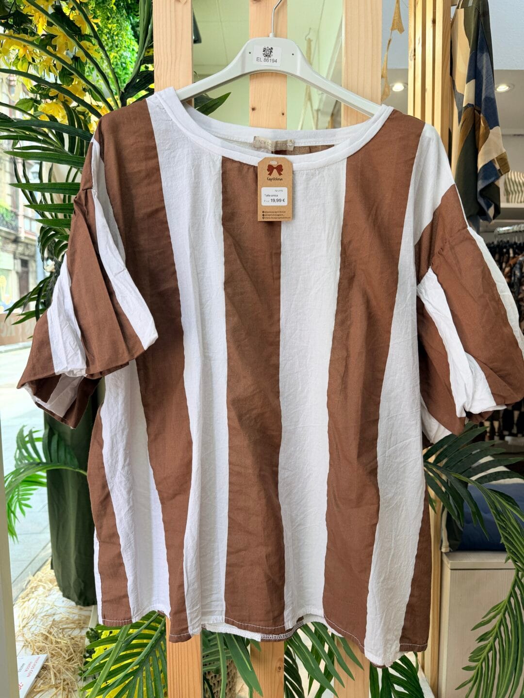 Blusa manga Bombacha