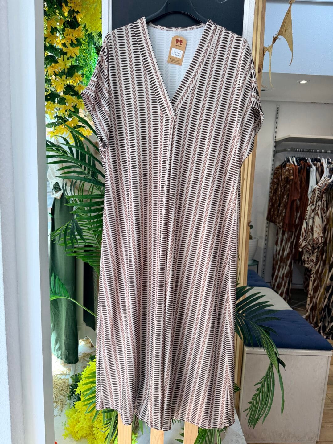 Vestido espiga vertical