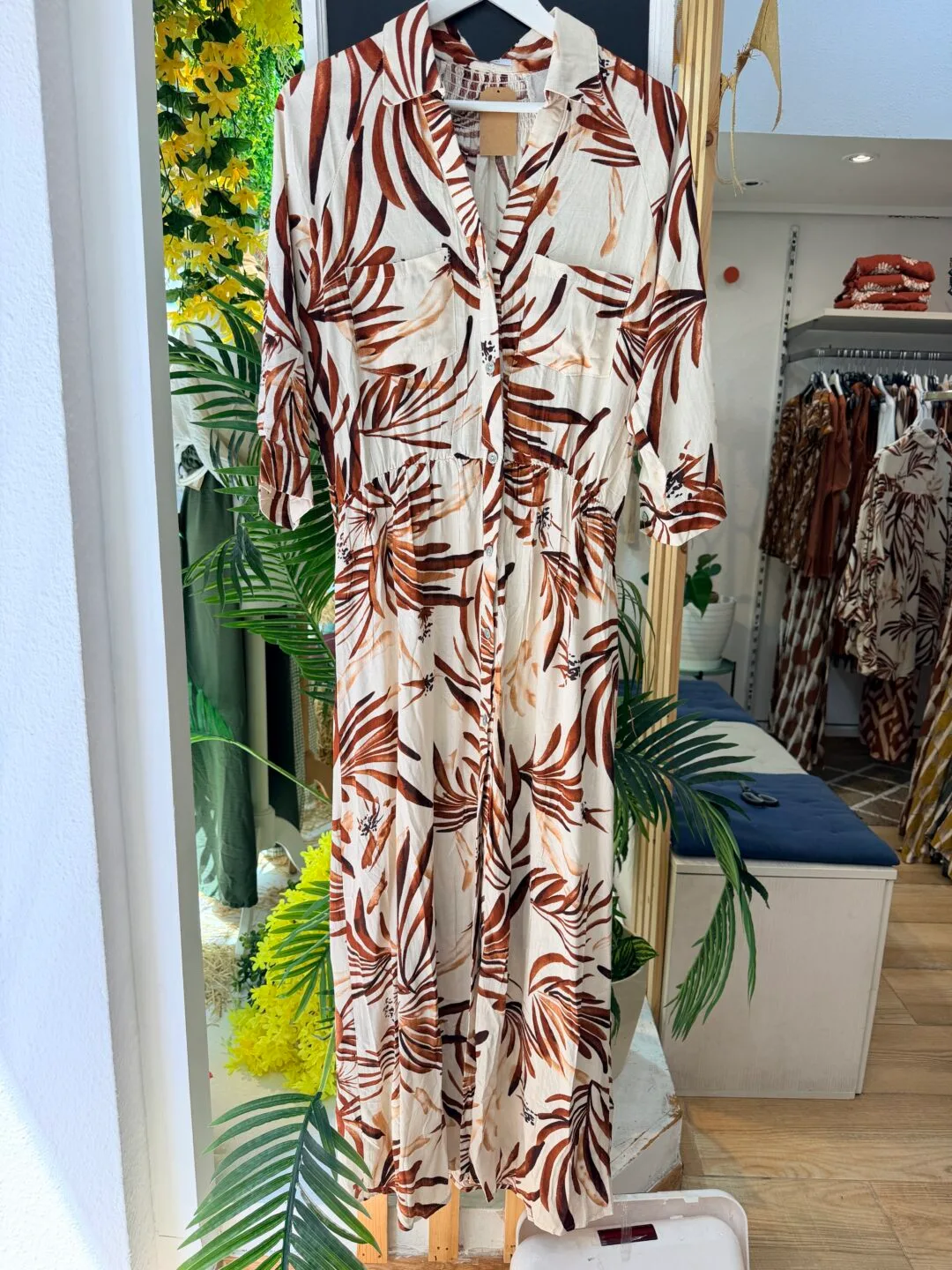 Vestido hojas