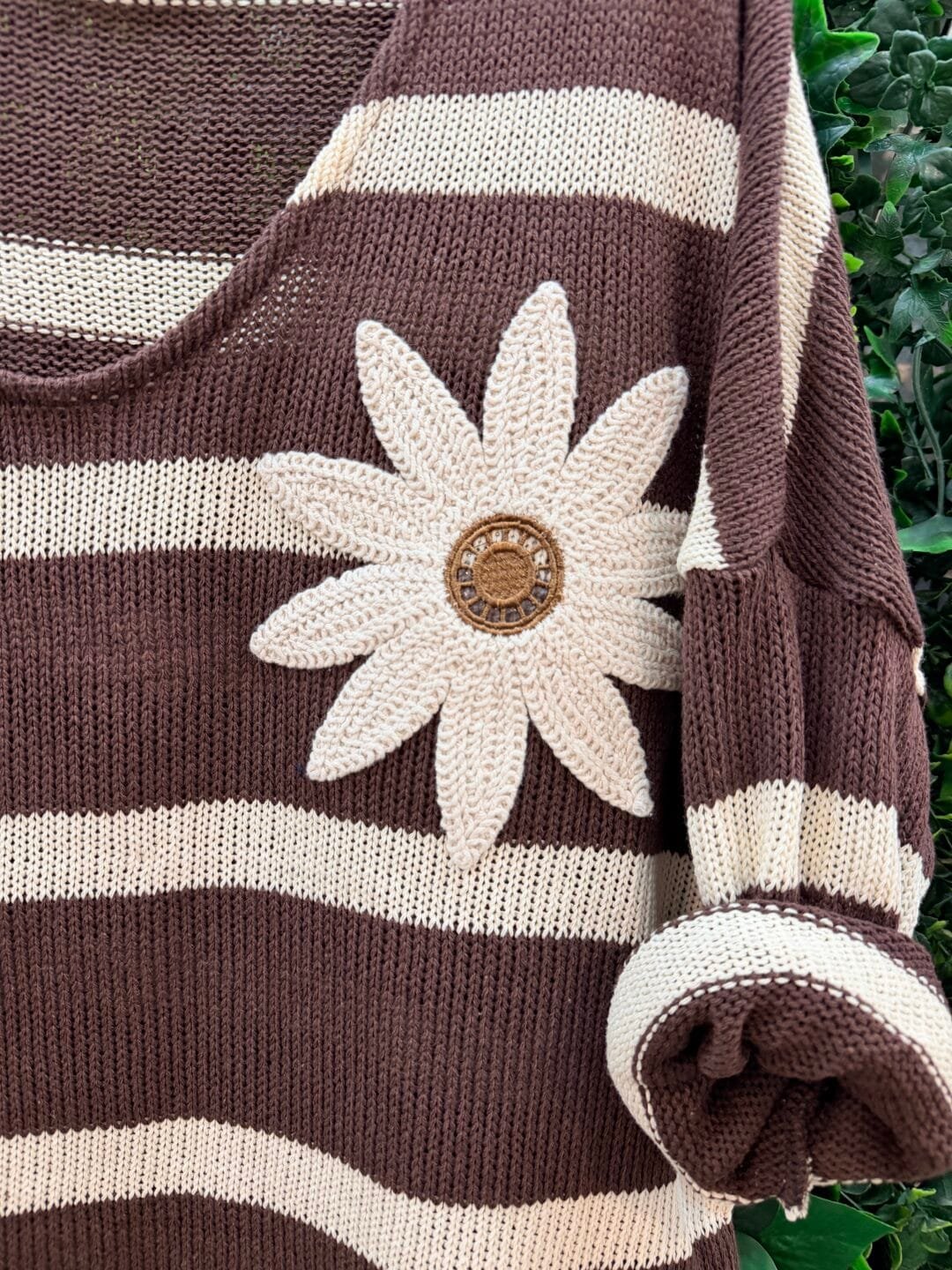 Jersey de rayas con diseño de flor | Varios colores