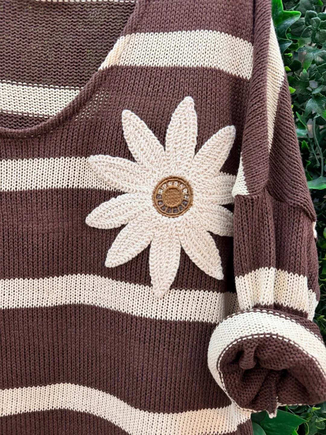 Jersey de rayas con diseño de flor | Varios colores