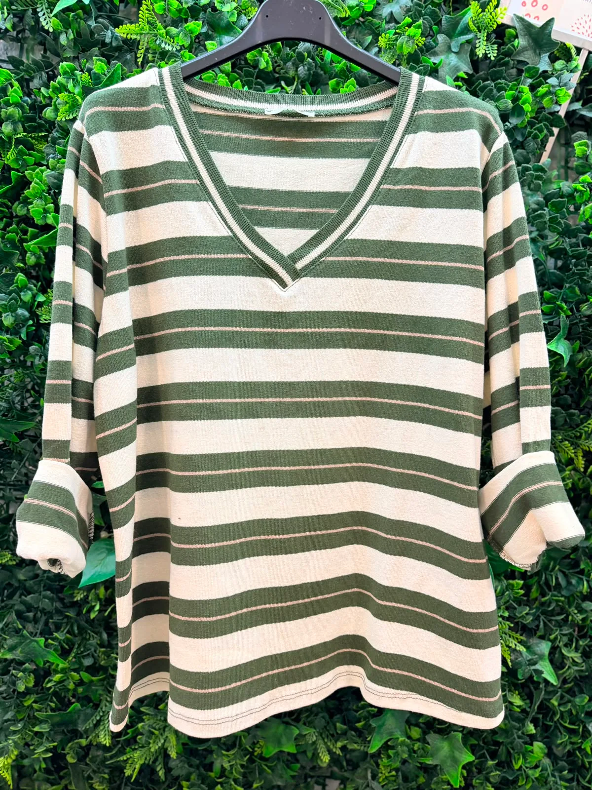 Jersey rayas horizontales verdes