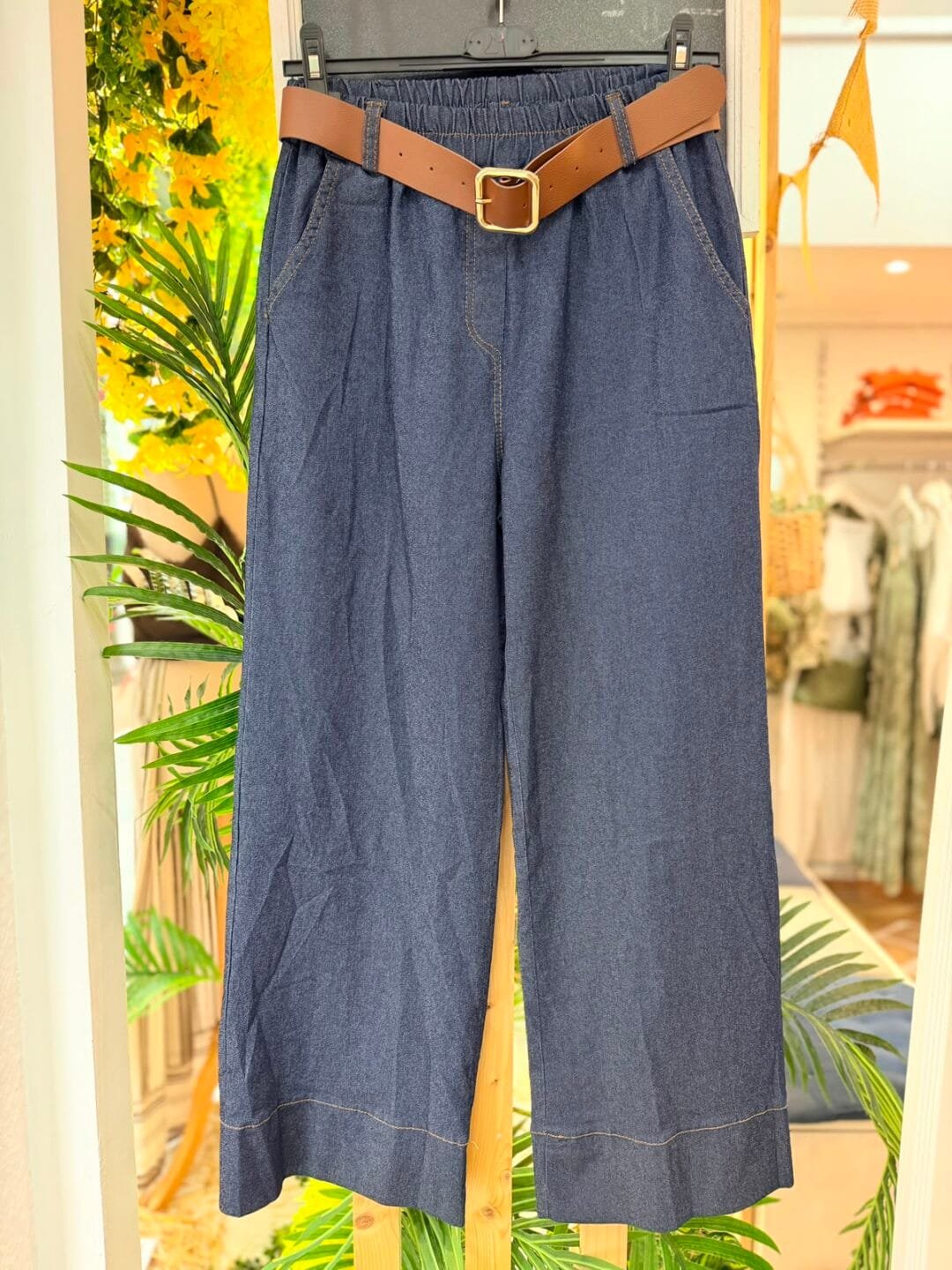 Pantalón Palazzo de denim