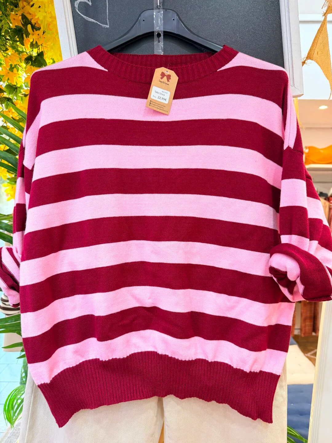Jersey punto rayas horizontales