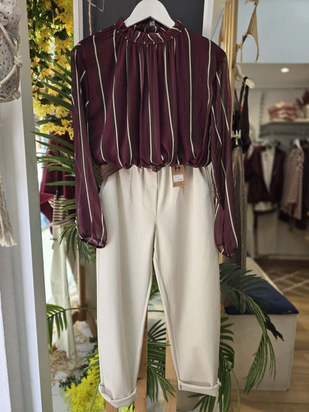 Blusa Cuello Elástico