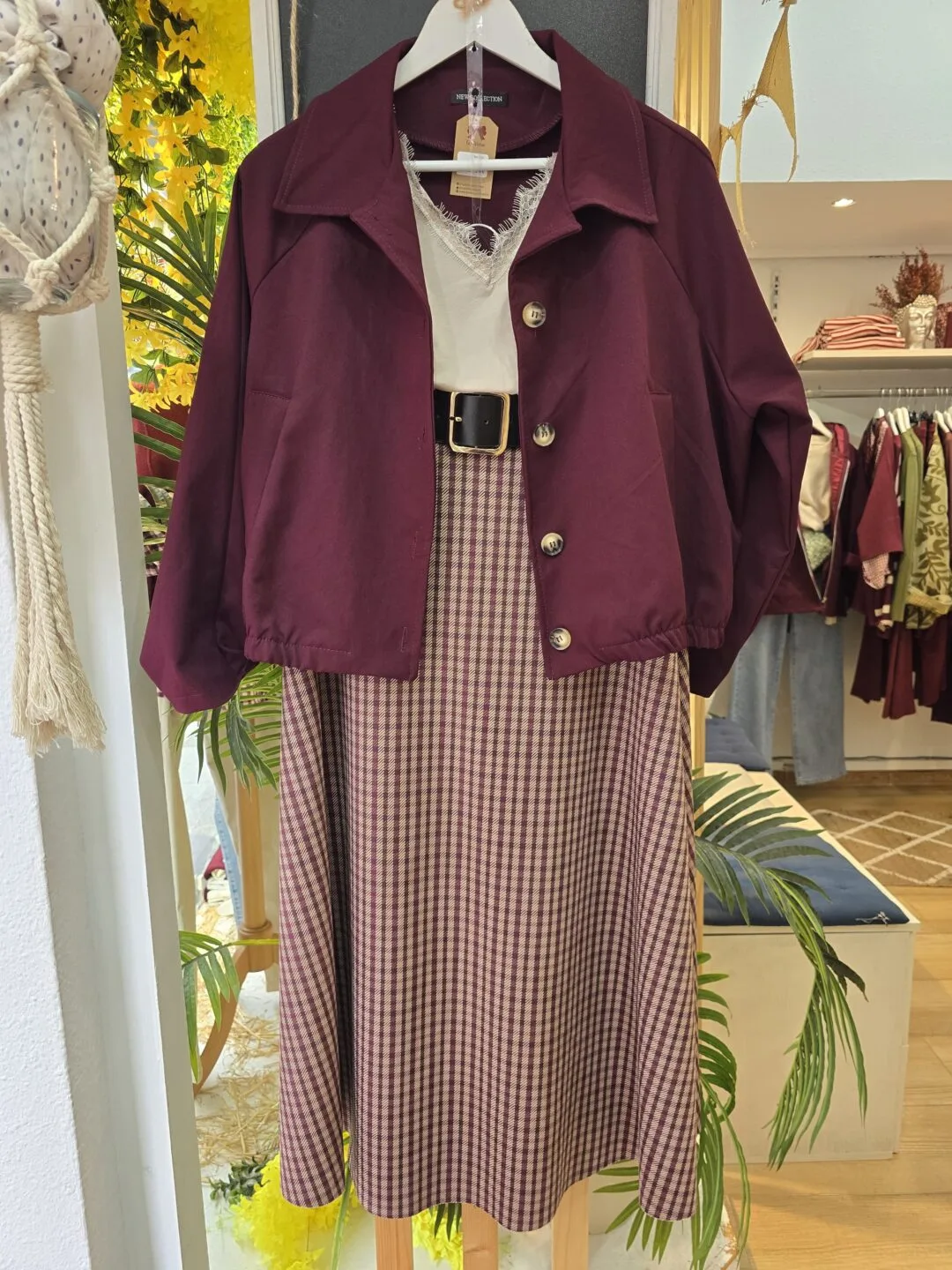 Falda Midi Cuadros